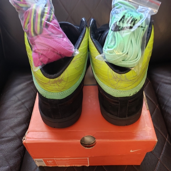 Court Force High Black Chartreuse 10.5 - Picture 4 of 4